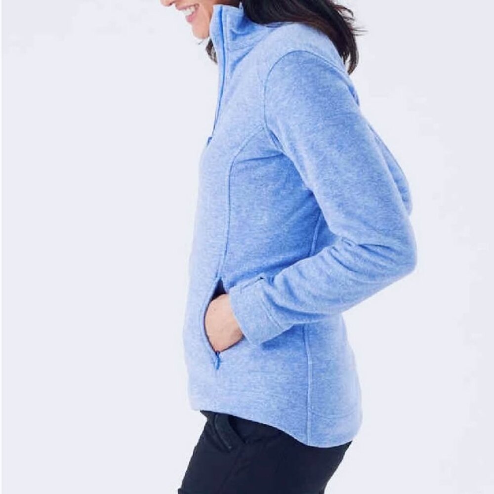 Duluth Performance Fleece Outdoor Warm Soft Blue Full Zip Up Jacket [Size M] - Picture 10 of 10